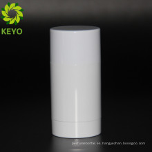 Botella plástica blanca del palillo del desodorante del envase cosmético vacío 50g